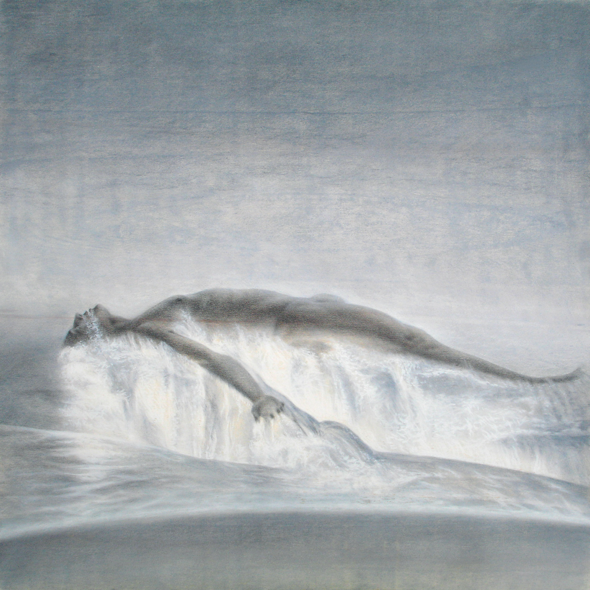 „Ur-Sprung“,  Pastellkreide auf Holz . 70 x 70 cm . 2005 . verkauft . Kunstpreis Wasser 2011
